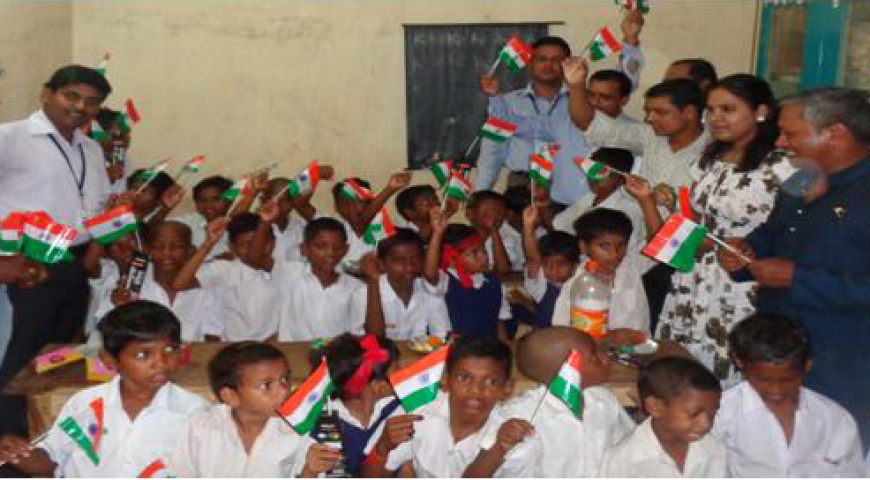KN Multiprojects visit to Ashraya Orphanage for Independence Day Celebration